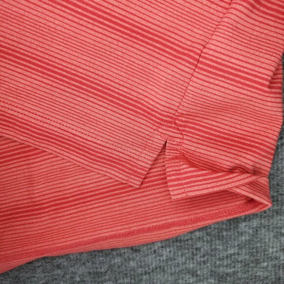 Ping Sensor Cool Polo Shirt Mens Medium Red Stretch Short Sleeve Striped - Picture 4 of 8